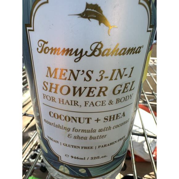 2-Pack Tommy Bahama Ocean Waves Mens 3-in-1 Coconut Oil Aloe Shea Butter - Picture 2 of 2